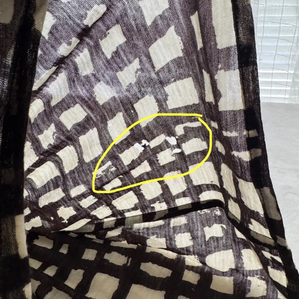 Samantha Sung Rare 100% Wool Audrey Dress Window Pane Geometric Squares Brown M - Picture 11 of 14